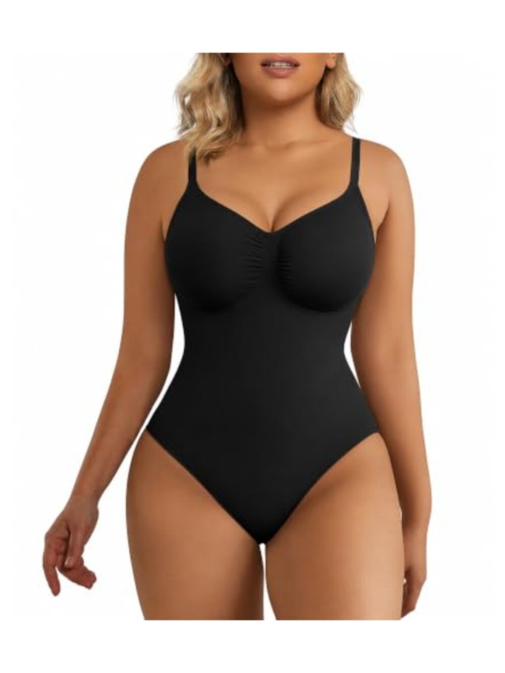 Seamless Tummy Control Shapewear Bodysuit Thong Waist Snatching Body Shaper